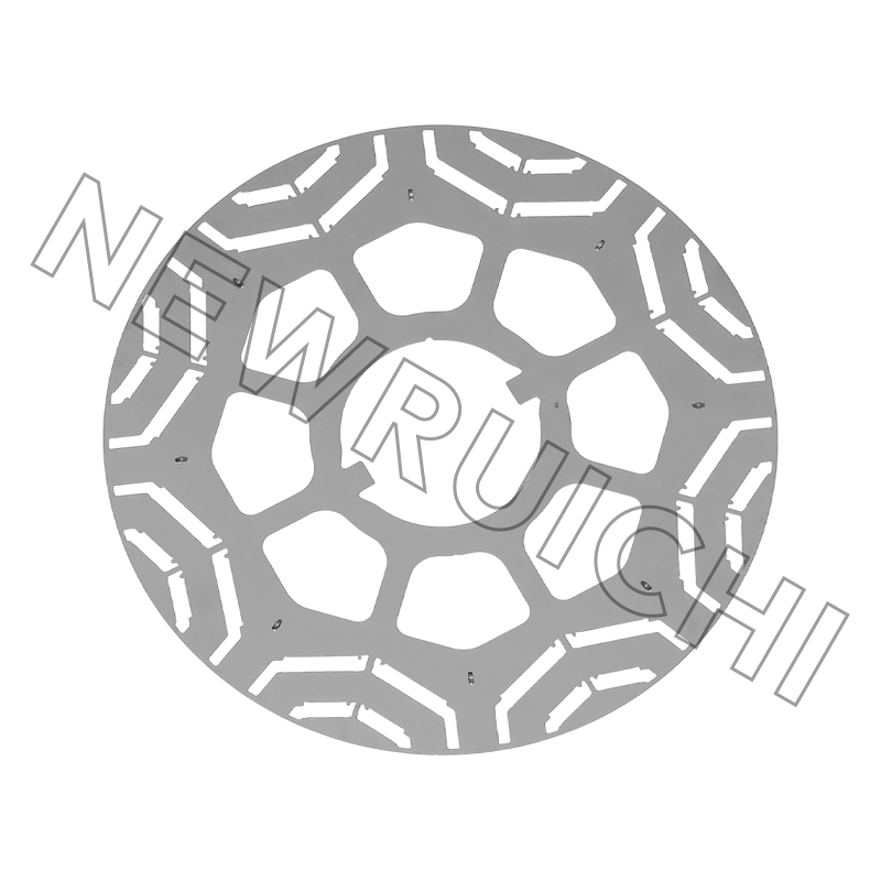 Échantillon de stratification de stator/rotor découpé au laser